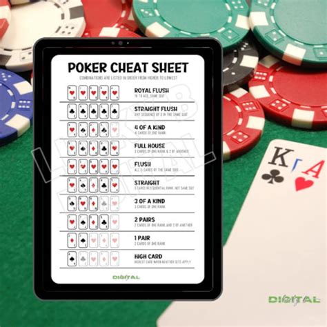 poker cheat sheet printable